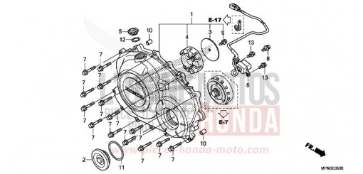 PANNEAU CARTER-MOTEUR D. CB1000RAD de 2013